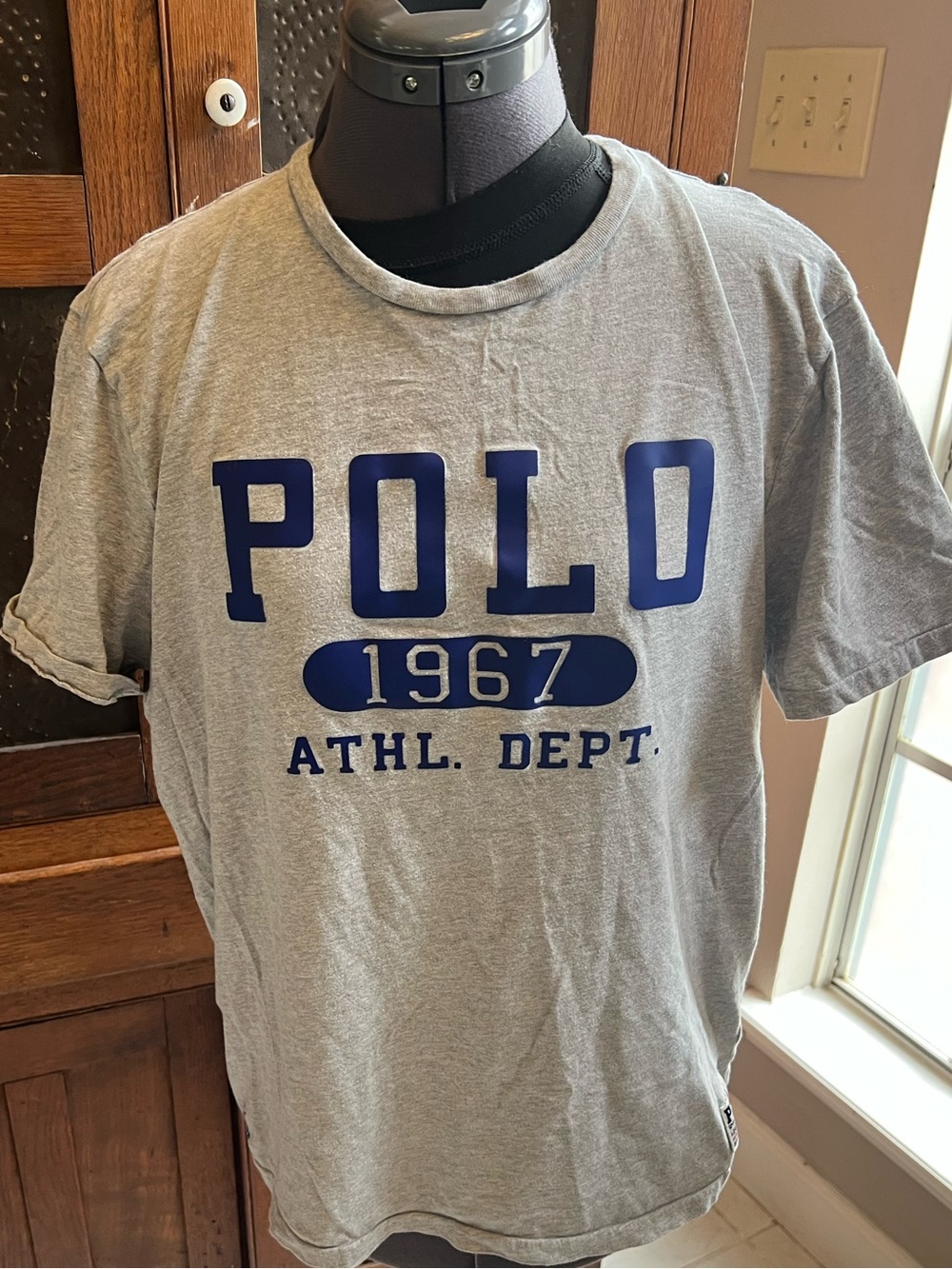 Polo by Ralph Lauren 1967 Athletic Dept. Men's Gray Crewneck T-Shirt size L